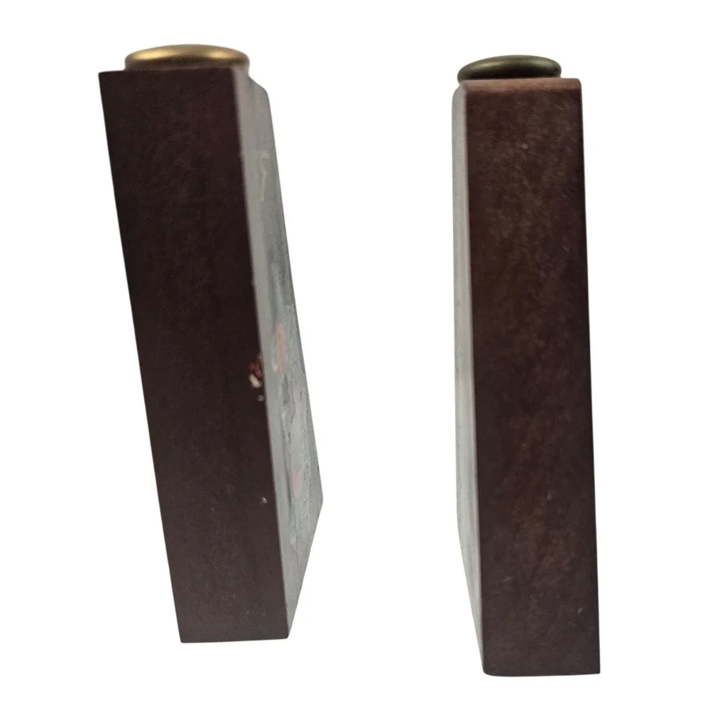 Vintage Florida Souvenir Wood Salt and Pepper Shakers Set Japan‎ Orange Blossom